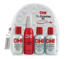 CHI The Essentials Kit zīdu saturošas matu līnijas ceļojumu komplekts, 59ml + 59ml + 59ml + 59ml | 10902203  | 633911819722