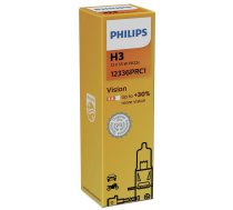 PHILIPS auto spuldze H3 12V 55W VISION+30% 1.gab.