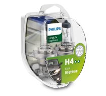 PHILIPS autospuldze H4 12V 60/55W Long Life Eco Vision, 2 gab. blisteris AKCIJA