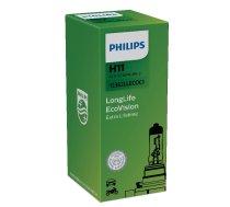 PHILIPS auto spuldze H11 12V 55W PGJ19-2 LONG LIFE ECO 1.gab.