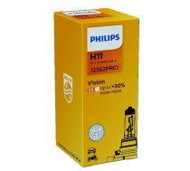 PHILIPS auto spuldze H11 12V 55W PGJ19a-2 VISION+30% 1.gab.