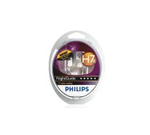 PHILIPS autospuldze H7 12V 55W PX26d Night Guide S 2 gab. blisteris AKCIJA