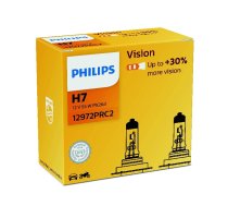 PHILIPS auto spuldze H7 12V 55W PX26D VISION+30% 2.gab.