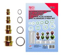 534-pcs. Oil Drain Plug Screws and Aluminum O-Ring Assortment (8119)