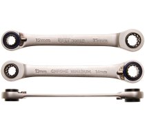 Double Ended Ratchet Wrench "4 in 1" | 12x13, 14x15 mm (30812)