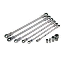 Extra long double flexi head ratchet wrench set | 10 pcs (FMT10)