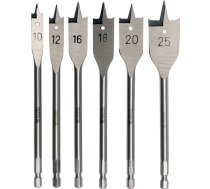 FLAT WOOD DRILL BIT SET 6PCS 10-25MM (YT-3258)