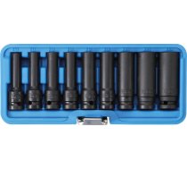 Impact Socket Set E-Type, deep | 12.5 mm (1/2") drive | E10 - E24 | 9 pcs. (5204)