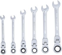 Ratchet Wrench Set | flexible Heads | Inch sizes | 1/4"-9/16" | 6 pcs. (30005)