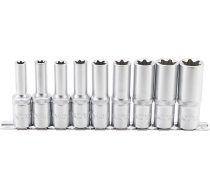 Socket Set, E-Type, deep | 12.5 mm (1/2") drive | E10 - E24 | 9 pcs. (2028)