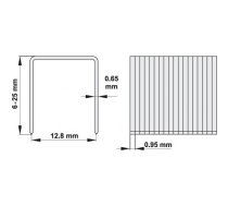 Staples 25/12,8 mm x 1000pc (YT-0932)