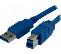 Startech USB A uz USB B Kabelis Startech USB3SAB1M            Zils ART 186690