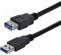 Startech USB Kabelis Startech USB3SEXT1MBK         USB A Melns ART 186733