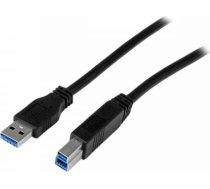 Startech USB A uz USB B Kabelis Startech USB3CAB2M            Melns ART 186725