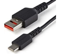 Startech USB A uz USB C Kabelis Startech USBSCHAC1M           Melns ART 186797