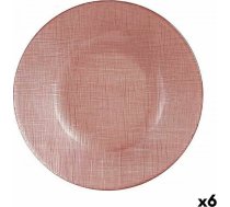 Vivalto Плоская тарелка Rozā Stikls 6 gb. (21 x 2 x 21 cm) S3616901