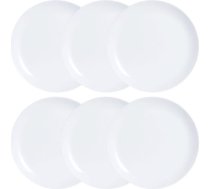 Luminarc Plāksņu komplekts Luminarc Diwali 6 pcs Balts Stikls S2702136