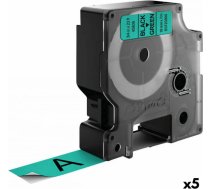 Dymo Laminēta lente iekārtu marķēšanai Dymo D1 45809 LabelManager™ Melns Zaļš 19 mm (5 gb.) S8424286