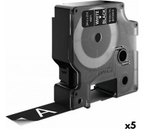 Dymo Laminēta lente iekārtu marķēšanai Dymo D1 45811 LabelManager™ Melns Balts 19 mm (5 gb.) S8424287