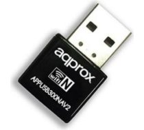 Approx! Wi-Fi Adapteris approx! appUSB300NAV2 300 Mbps Nano USB S0202992