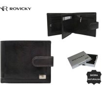 Rovicky Ādas maks PC-107L-BAR-2526 Melns PORTFEL SKÓRZANY PC-107L-BAR-2526 BLACK