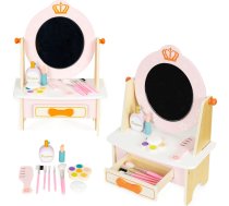 Koka tualetes galdiņš ar rozā bērnu aksesuāriem TL812001