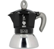 Bialetti Itāļu Kafijkanna Bialetti Moka Induction Melns Metāls Nerūsējošais tērauds Alumīnijs 100 ml 2 Чашки S9139576