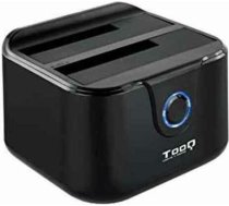 Tooq Divdoku stacija TooQ TQDS-802B 2.5" / 3.5" SATA USB 3.0 Melns S9907443