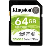 Kingston SD Atmiņas Karte Kingston Canvas Select Plus 64 GB S9122489