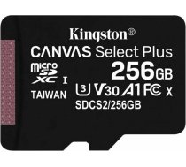 Kingston Mikro SD Atmiņas karte ar Adapteri Kingston Canvas Select Plus 256 GB S9122486