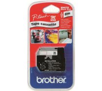 Brother Laminēta lente iekārtu marķēšanai Brother MK221 Balts Melns 9 mm x 8 m M0502679