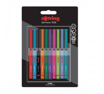 Rotring Linner plāns pildspalvu komplekts 0,4 mm, 10 krāsas - 2166220