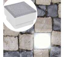 Vidaxl zemē iebūvējamas LED lampas, 2 gab., 100x100x68 mm