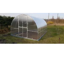 Siltumnīca KLASIKA TUBE 3x2m (6m2) ar pamatiem un 4mm polikarbonāta pārklājumu; 4779037491544