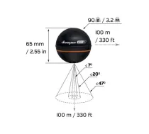 Deeper Smart Sonar PRO+ 2 fish finder 100 m | FNG0033 | 4779032950701