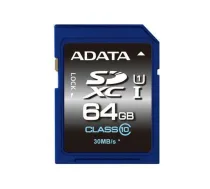 Karta ADATA Premier SDXC 64 GB Class 10 UHS-I/U1 V10 (ASDX64GUICL10R) | ASDX64GUICL10-R | 4713435793961