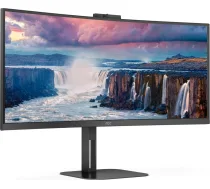 AOC Monitor CU34V5CW 34 inch 100Hz Curved VA HDMI DP USB-C | CU34V5CW/BK | 4038986110273 | UPAOC034XS00011