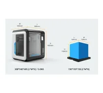 Gembird Flashforge Adventurer3 3D Printer ABS/PLA | FF-3DP-1NA3-01 | 8716309101295 | PPGEM3DABS00000