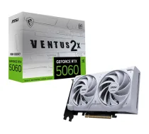 Karta graficzna MSI GeForce RTX 5060 Ventus 2X OC White 8GB GDDR7 DLSS4 | GeForce RTX 5060 8G VENTUS 2X OC WHITE | 4711377344296