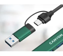 HUB USB Canyon CANYON HUB DS-02 USB-A/C | 20881209905 | 5291485017439