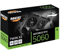 INNO3D GeForce RTX 5060 Twin X2 NVIDIA 8 GB GDDR7 | N50602-08D7-195071N | 8886307701169 | VGAIN3NVD0143