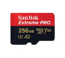SanDisk Memory card Extreme Pro microSDXC 256GB 200/140 MB/s A2 | SDSQXCD-256G-GN6MA | 619659188542 | SFSANMD256SQXCD