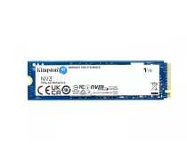 KINGSTON Kingston 1TB NV3 SSD M.2 2280 PCIe 4.0 NVMe, Read: 6,000/ Write: 4,000MB/s | SNV3S/1000G | 740617344790