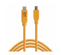 Tether Tools USB-C to 2.0 Mini B 5-Pin 4,60m orange | CUC2415-ORG  | 0818307014534 | 358535