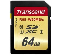 Transcend SDXC              64GB Class 10 UHS-I U3 Ultimate | TS64GSDU3  | 0760557827917 | 815843