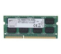 Pamięć do laptopa G.Skill SODIMM, DDR3L, 4 GB, 1600 MHz, CL11 (F3-1600C11S-4GSL) | F3-1600C11S-4GSL  | 4711148591720