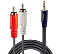 Kabel Lindy Jack 3.5mm - RCA (Cinch) x2 3m  (35682) | 35682  | 4002888356824