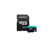Karta ADATA Premier Pro MicroSDXC 64 GB Class 10 UHS-I/U3 A2 V30 (AUSDX64GUI3V30SA2-RA1) | AUSDX64GUI3V30SA2-RA1  | 33746159