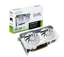 Graphics Card|ASUS|NVIDIA GeForce RTX 4060|8 GB|GDDR6|128 bit|PCIE 4.0 16x|Dual Slot Fansink|1xHDMI|3xDisplayPort|DUAL-RTX4060-O8G-WHITE | DUAL-RTX4060-O8G-WHITE  | 4711387274927