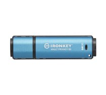 Pendrive Kingston IronKey Vault Privacy 50, 64 GB  (IKVP50/64GB) | IKVP50/64GB  | 740617329162